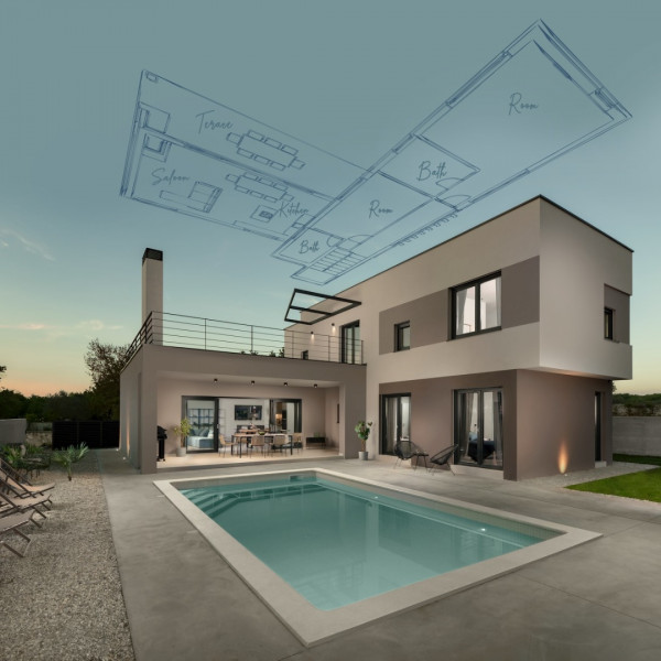 Villa Median, Villa Median with pool, Vodnjan, Istria, Croatia Vodnjan